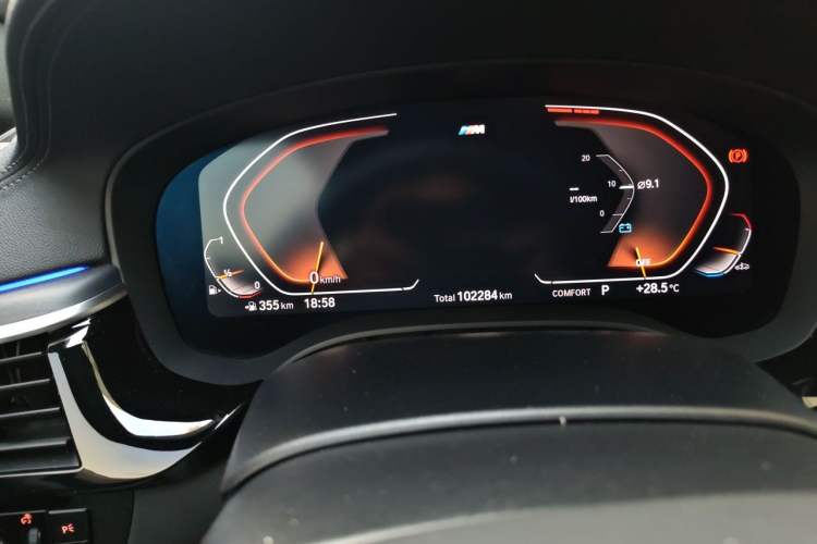 Used BMW 5 Series 2021 530Li xDrive M Sport Package Odometer Close Up