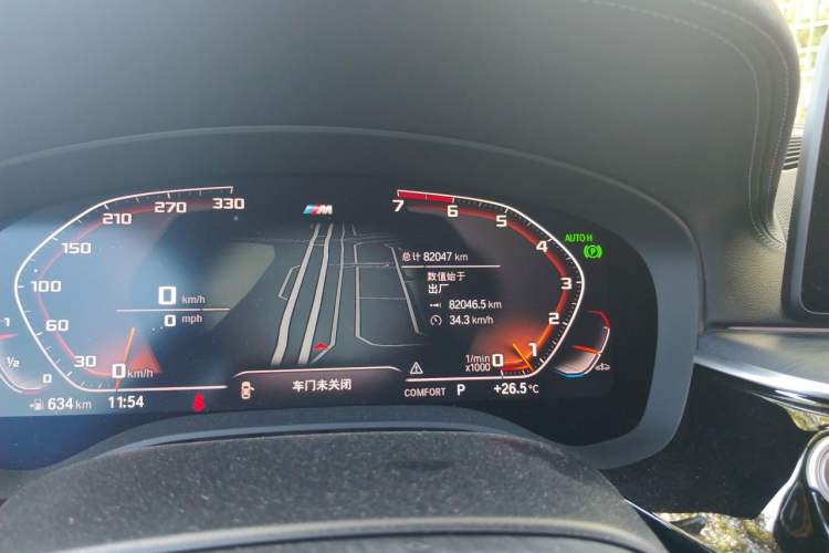 Used BMW 5 Series 2021 530Li Luxury Edition M Sport Package Odometer Close Up