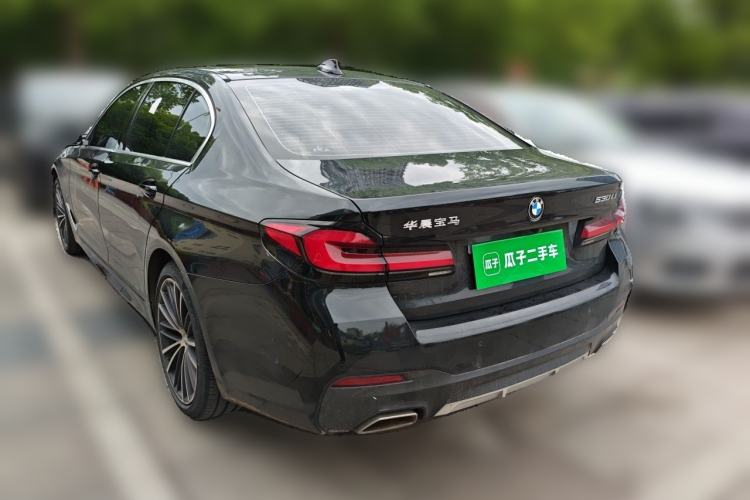 Used BMW 5 Series 2021 530Li Leading Model M Sport Package Rear Left 45 Deg