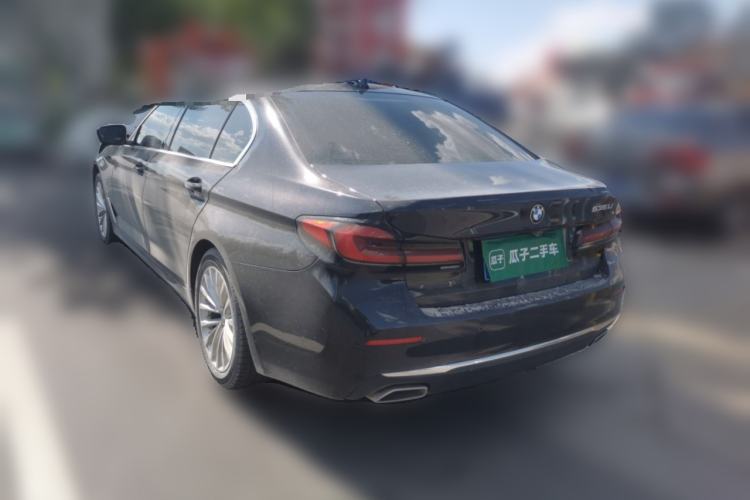 Used BMW 5 Series 2021 525Li Luxury Package Rear Left 45 Deg