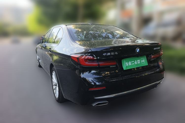 Used BMW 5 Series 2021 525Li Luxury Package Rear Left 45 Deg