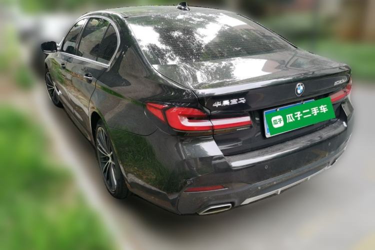Used BMW 5 Series 2021 530Li Leading Model M Sport Package Rear Left 45 Deg