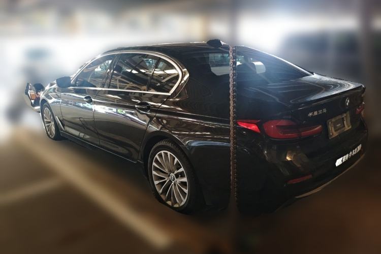 Used BMW 5 Series 2021 Updated Version 525Li Luxury Package Rear Left 45 Deg