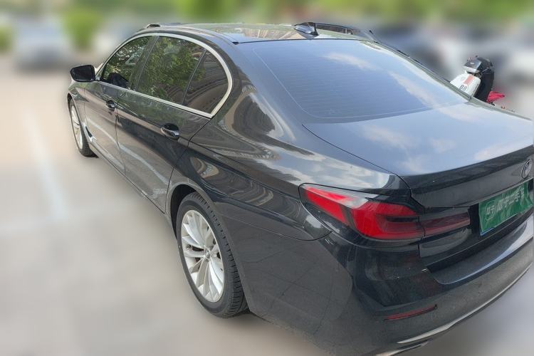 Used BMW 5 Series 2021 Updated Version 525Li Luxury Package Rear Left 45 Deg