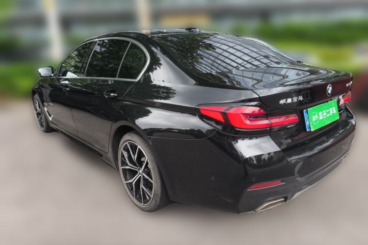 Used BMW 5 Series 2021 530Li Luxury Edition M Sport Package Rear Left 45 Deg