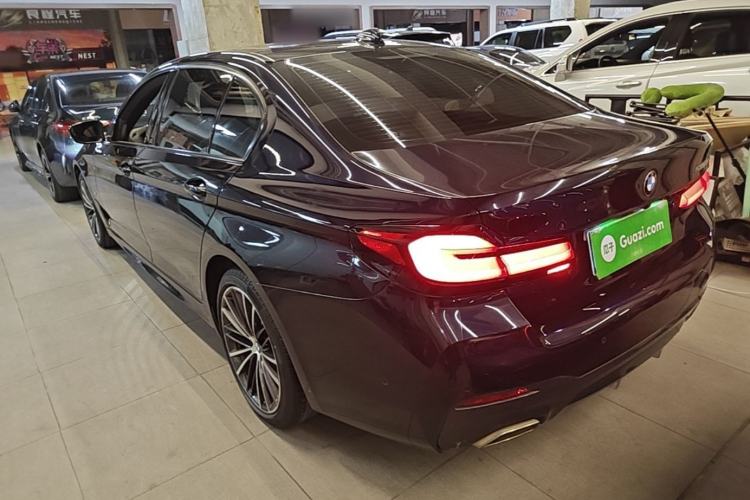 Used BMW 5 Series 2021 530Li Leading Model M Sport Package Rear Left 45 Deg