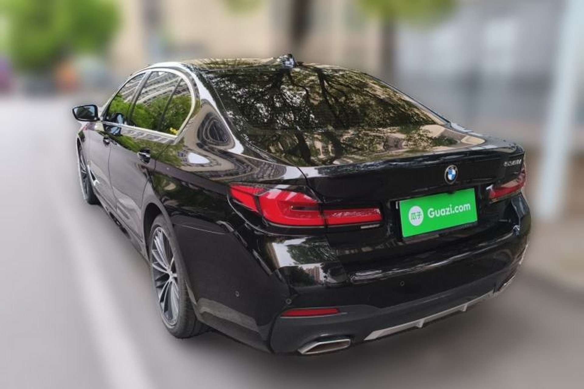 Used BMW 5 Series 2021 530Li Leading Model M Sport Package Rear Left 45 Deg