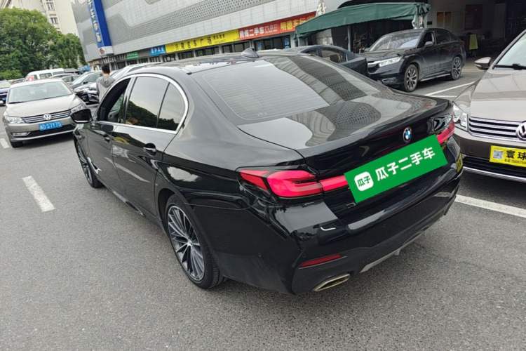 Used BMW 5 Series 2021 530Li Leading Model M Sport Package Rear Left 45 Deg