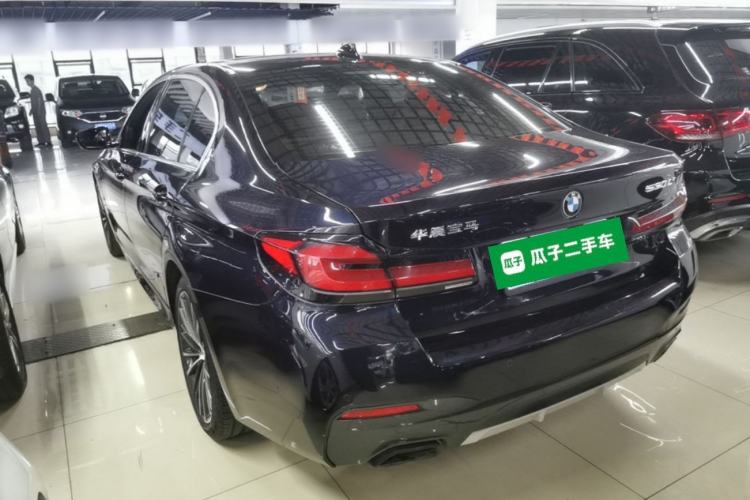 Used BMW 5 Series 2021 530Li Leading Model M Sport Package Rear Left 45 Deg