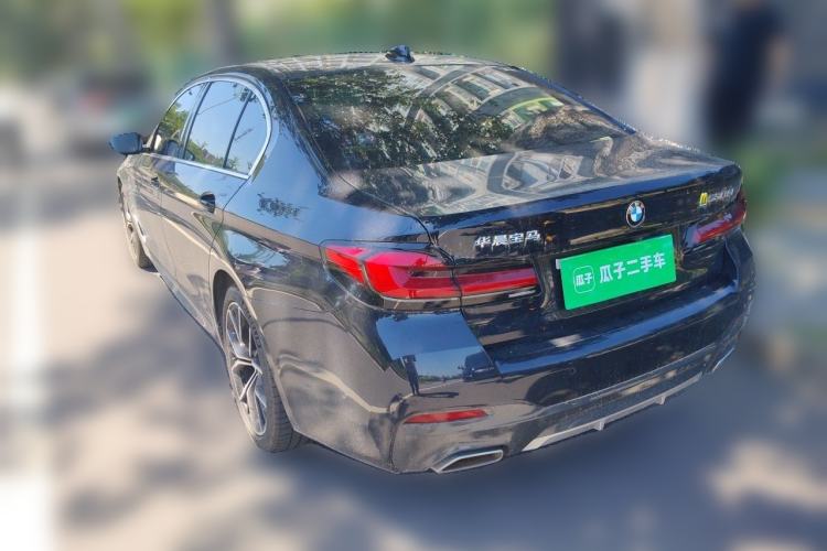 Used BMW 5 Series 2021 530Li Luxury Edition M Sport Package Rear Left 45 Deg