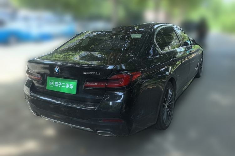 Used BMW 5 Series 2021 530Li Leading Model M Sport Package Rear Right 45 Deg