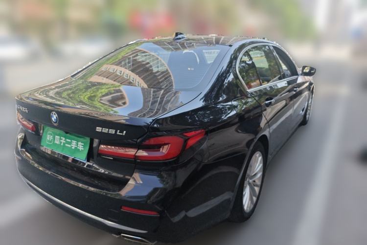Used BMW 5 Series 2021 Updated Version 525Li Luxury Package Rear Right 45 Deg