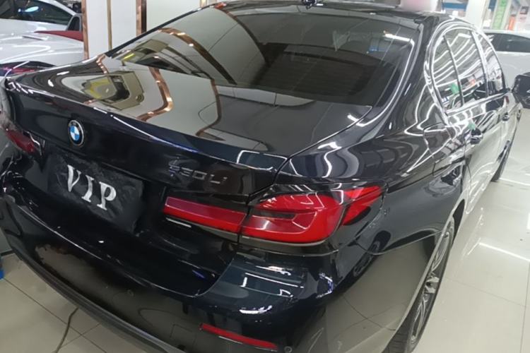 Used BMW 5 Series 2021 530Li Leading Luxury Package Rear Right 45 Deg