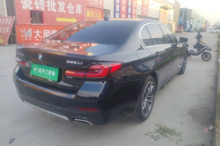 Used BMW 5 Series 2021 525Li M Sport Package Rear Right 45 Deg