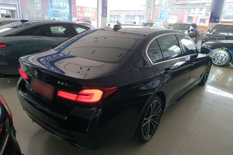 Used BMW 5 Series 2021 530Li Leading Model M Sport Package Rear Right 45 Deg