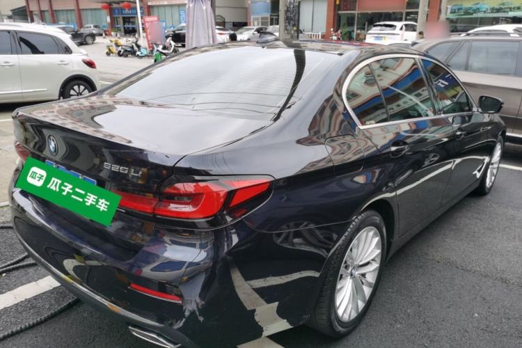 Used BMW 5 Series 2021 525Li Luxury Package Rear Right 45 Deg