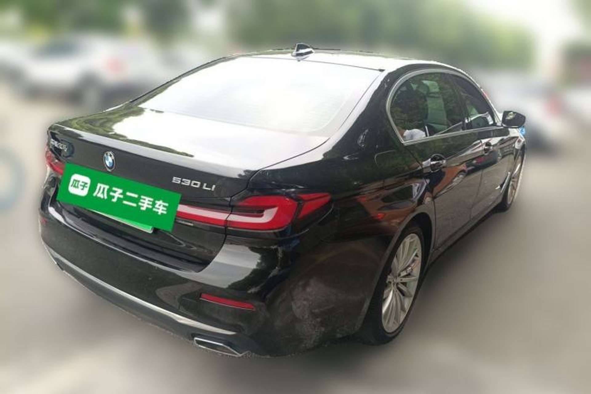 Used BMW 5 Series 2021 530Li Luxury Edition Premium Package Rear Right 45 Deg