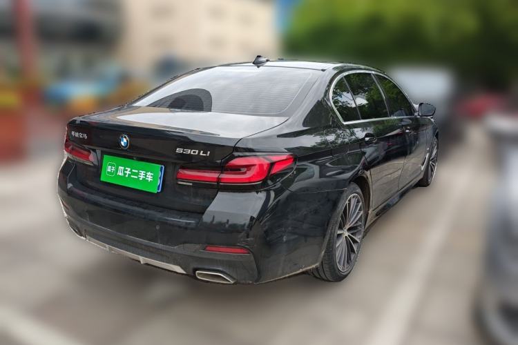 Used BMW 5 Series 2021 530Li Leading Model M Sport Package Rear Right 45 Deg