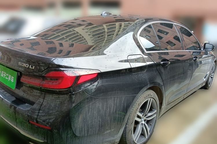 Used BMW 5 Series 2021 530Li Leading Luxury Package Rear Right 45 Deg