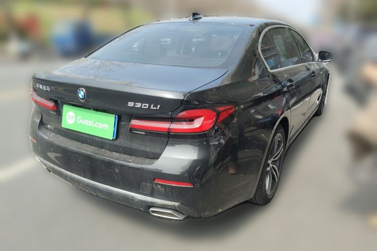 Used BMW 5 Series 2021 530Li xDrive Luxury Package Rear Right 45 Deg