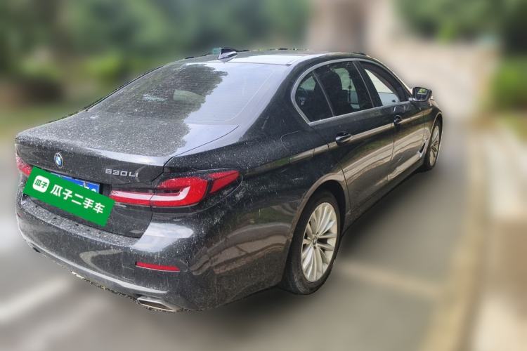 Used BMW 5 Series 2021 Updated Version 525Li Luxury Package Rear Right 45 Deg