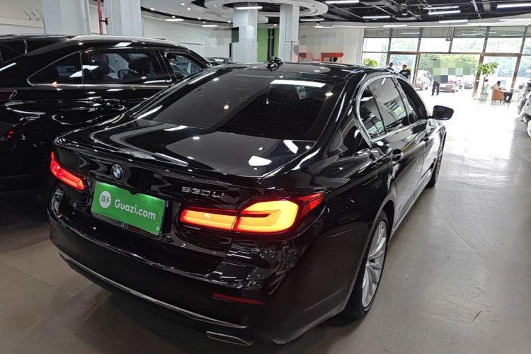 Used BMW 5 Series 2021 Updated 530Li Luxury Package Premium Edition Rear Right 45 Deg
