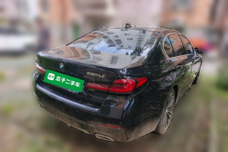 Used BMW 5 Series 2021 530Li Leading Model M Sport Package Rear Right 45 Deg
