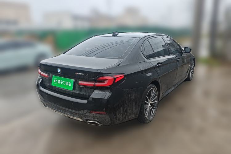 Used BMW 5 Series 2021 530Li Leading Model M Sport Package Rear Right 45 Deg