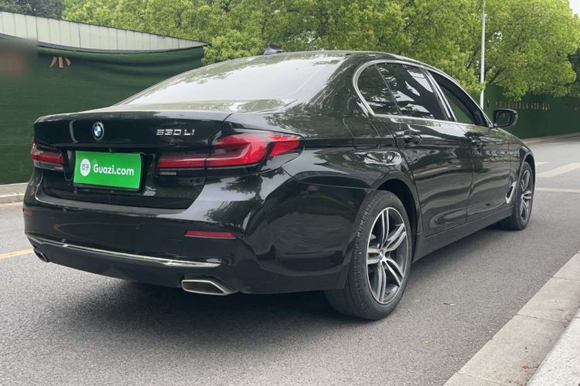 Used BMW 5 Series 2021 530Li Leading Luxury Package Rear Right 45 Deg