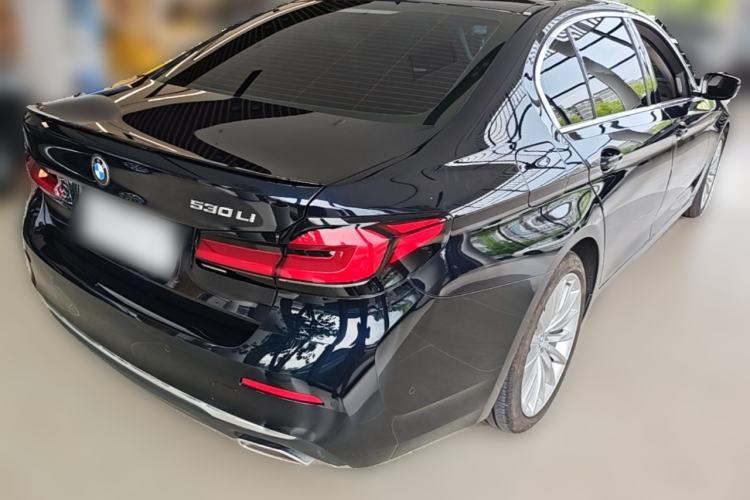 Used BMW 5 Series 2021 530Li Luxury Edition Premium Package Rear Right 45 Deg