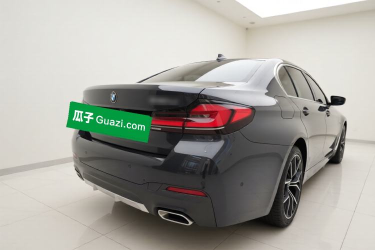 Used BMW 5 Series 2021 530Li Luxury Edition M Sport Package Rear Right 45 Deg