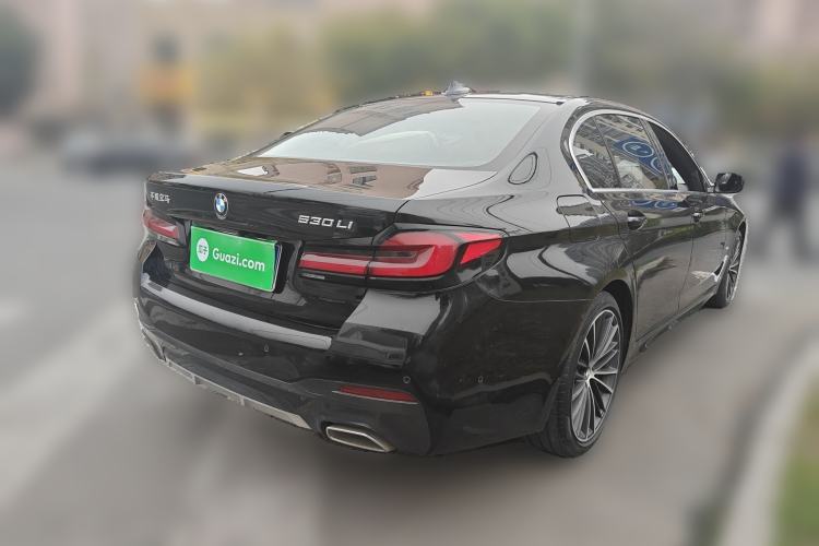 Used BMW 5 Series 2021 530Li Leading Model M Sport Package Rear Right 45 Deg