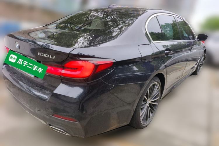 Used BMW 5 Series 2021 530Li xDrive M Sport Package Rear Right 45 Deg