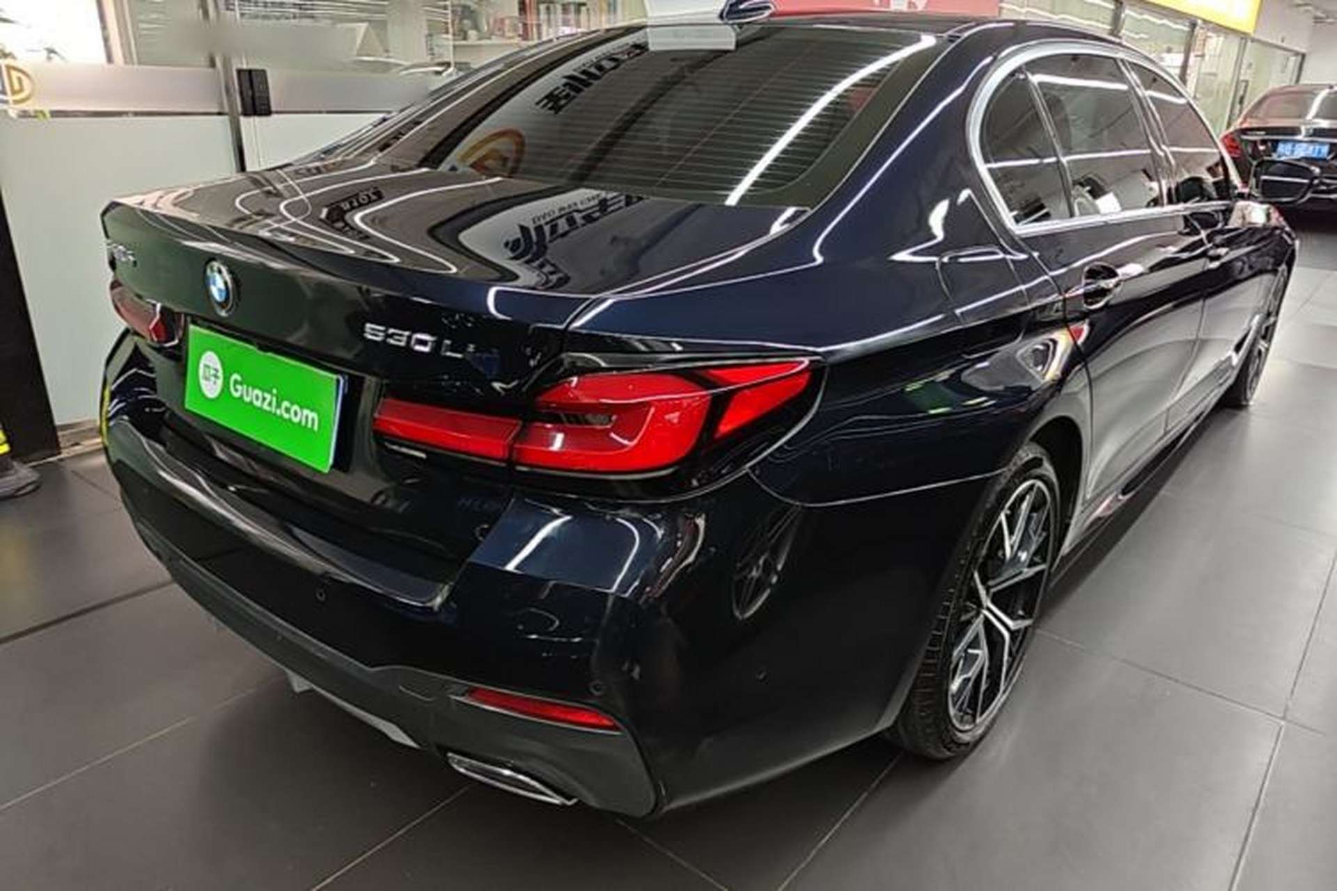 Used BMW 5 Series 2021 Restyled 530Li Luxury Edition M Sport Package Rear Right 45 Deg