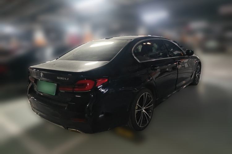 Used BMW 5 Series 2021 530Li Leading Model M Sport Package Rear Right 45 Deg