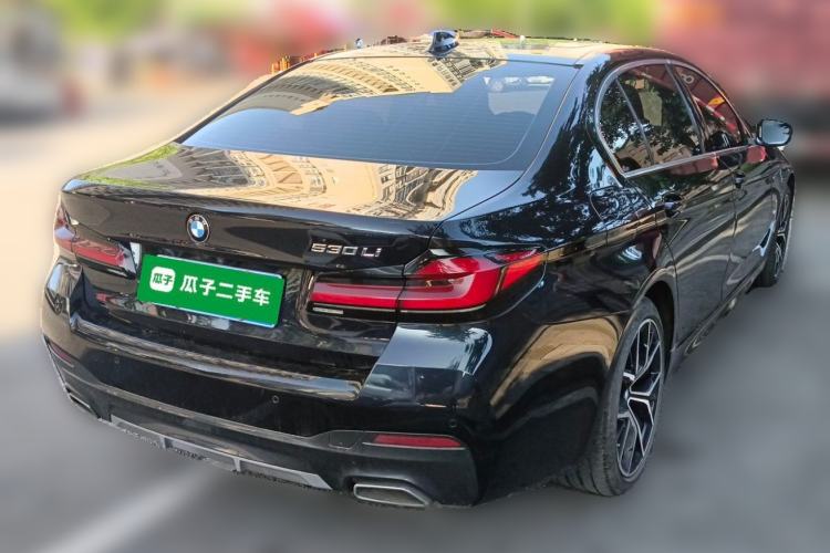 Used BMW 5 Series 2021 530Li Leading Model M Sport Package Rear Right 45 Deg