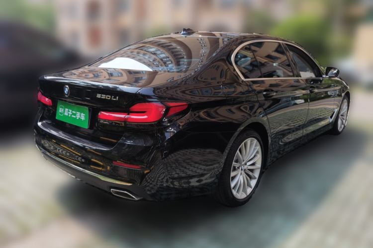 Used BMW 5 Series 2021 Updated 530Li Luxury Package Premium Edition Rear Right 45 Deg