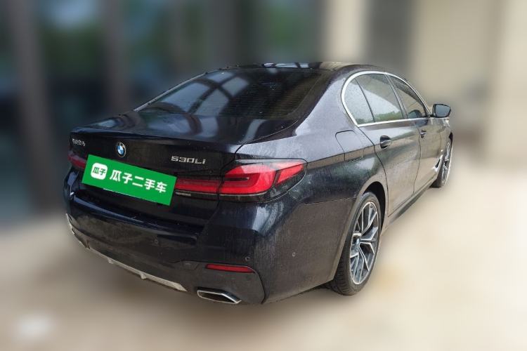 Used BMW 5 Series 2021 Restyled 530Li Luxury Edition M Sport Package Rear Right 45 Deg