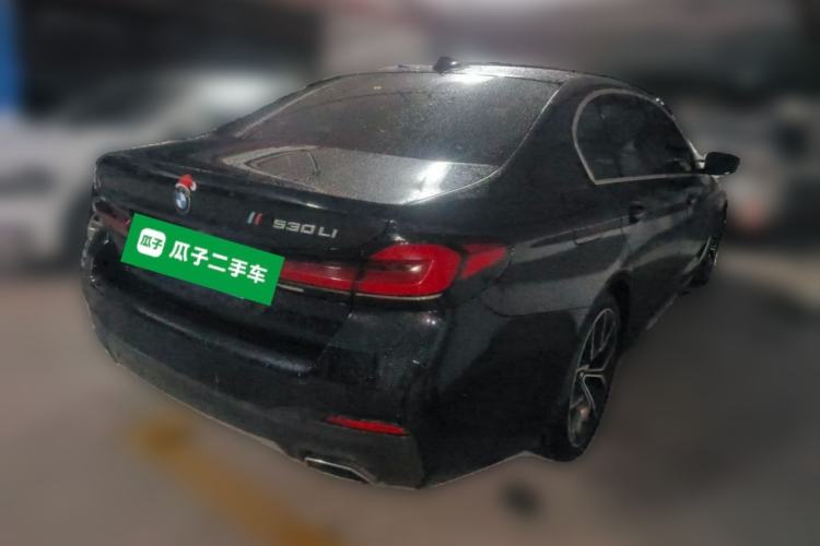 Used BMW 5 Series 2021 530Li Luxury Edition M Sport Package Rear Right 45 Deg