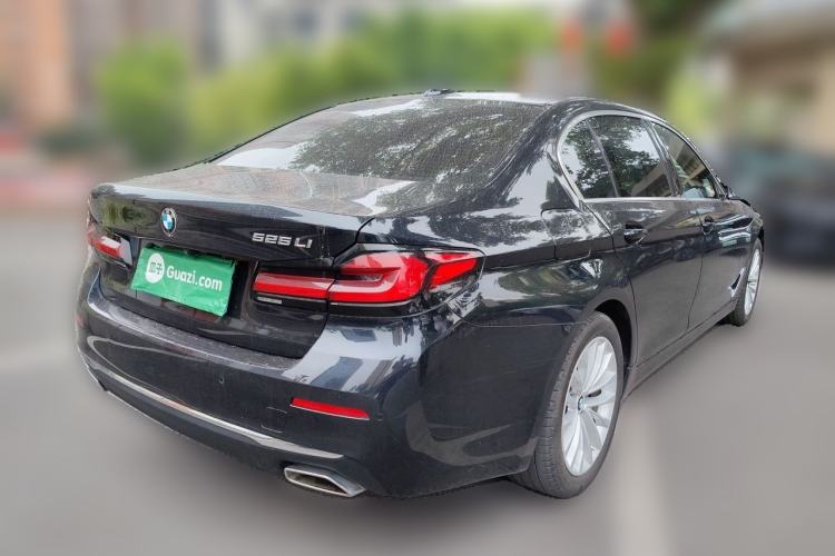 Used BMW 5 Series 2021 Updated Version 525Li Luxury Package Rear Right 45 Deg