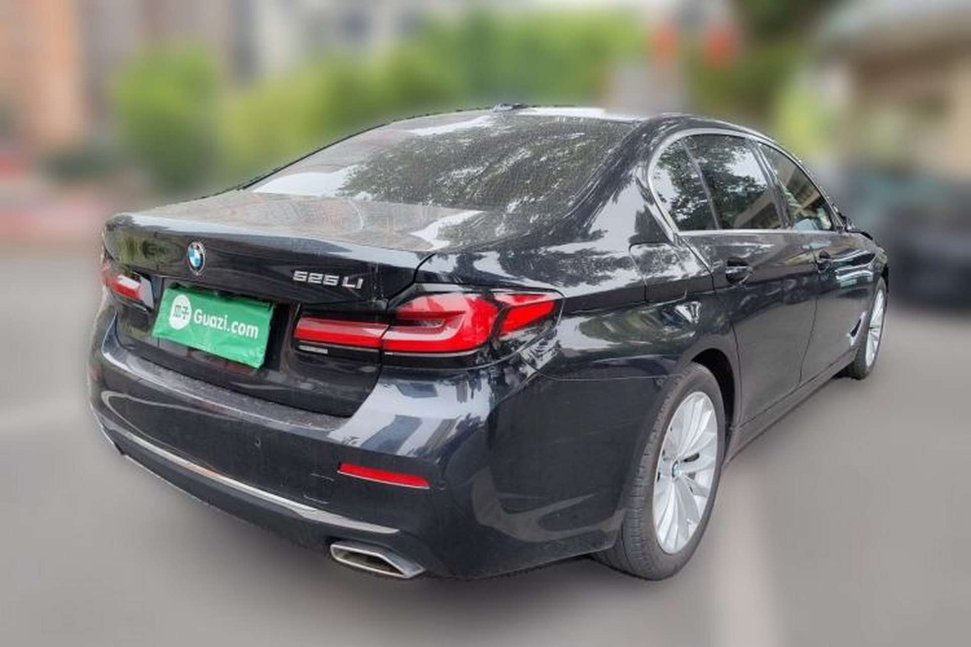 Used BMW 5 Series 2021 Updated Version 525Li Luxury Package Rear Right 45 Deg