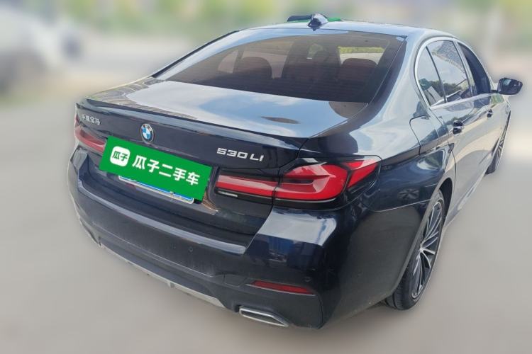 Used BMW 5 Series 2021 530Li Leading Model M Sport Package Rear Right 45 Deg