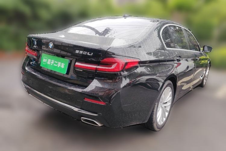 Used BMW 5 Series 2021 525Li Luxury Package Rear Right 45 Deg