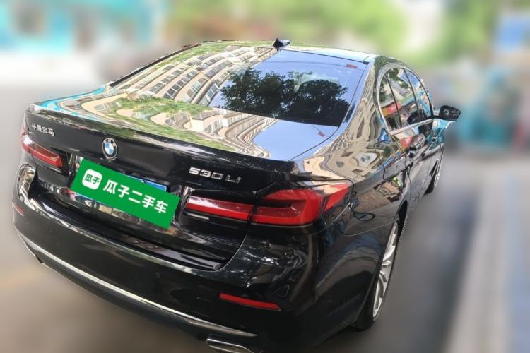 Used BMW 5 Series 2021 530Li Luxury Edition Premium Package Rear Right 45 Deg