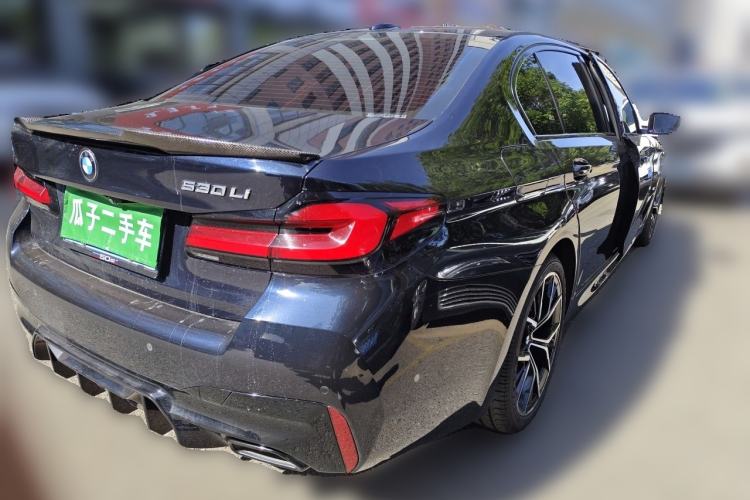 Used BMW 5 Series 2021 530Li Luxury Edition M Sport Package Rear Right 45 Deg