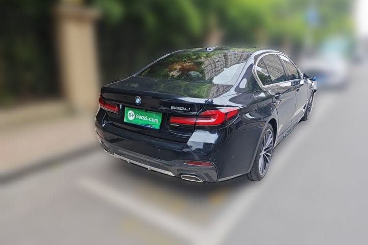 Used BMW 5 Series 2021 530Li Leading Model M Sport Package Rear Right 45 Deg