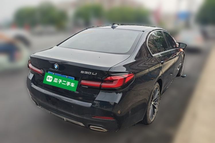 Used BMW 5 Series 2021 530Li Leading Model M Sport Package Rear Right 45 Deg