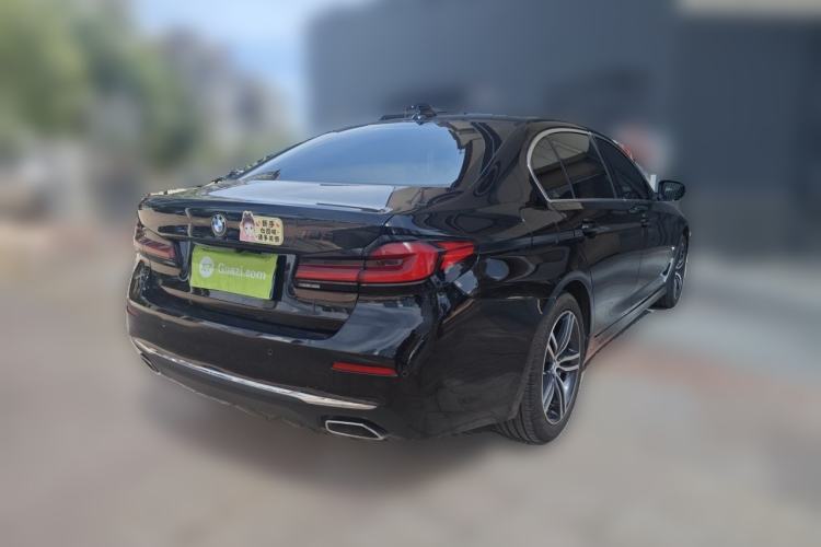 Used BMW 5 Series 2021 530Li Leading Luxury Package Rear Right 45 Deg