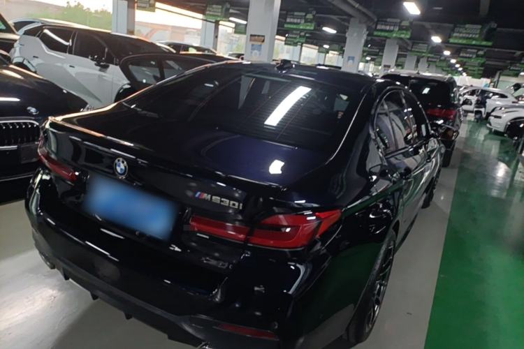 Used BMW 5 Series 2021 530i Sport Line M Sport Package Rear Right 45 Deg