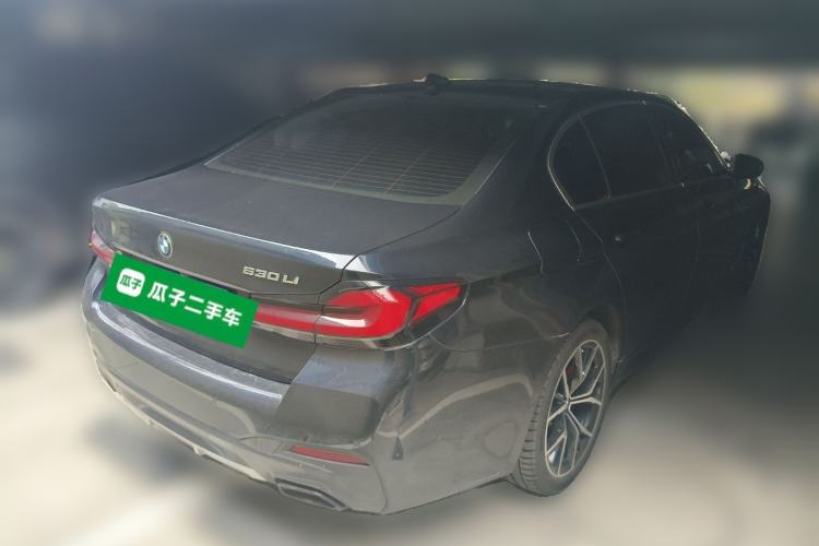 Used BMW 5 Series 2021 Restyled 530Li Luxury Edition M Sport Package Rear Right 45 Deg